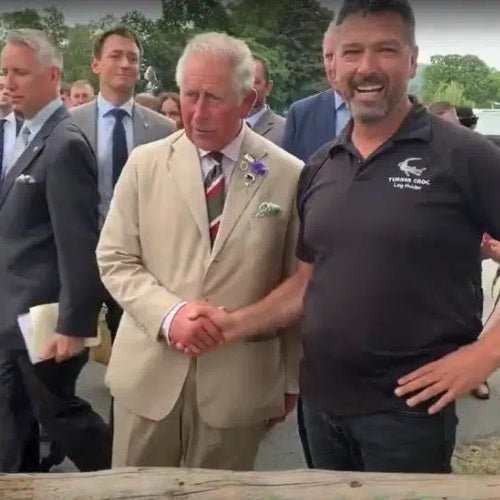 When Prince Charles meets Timber Croc