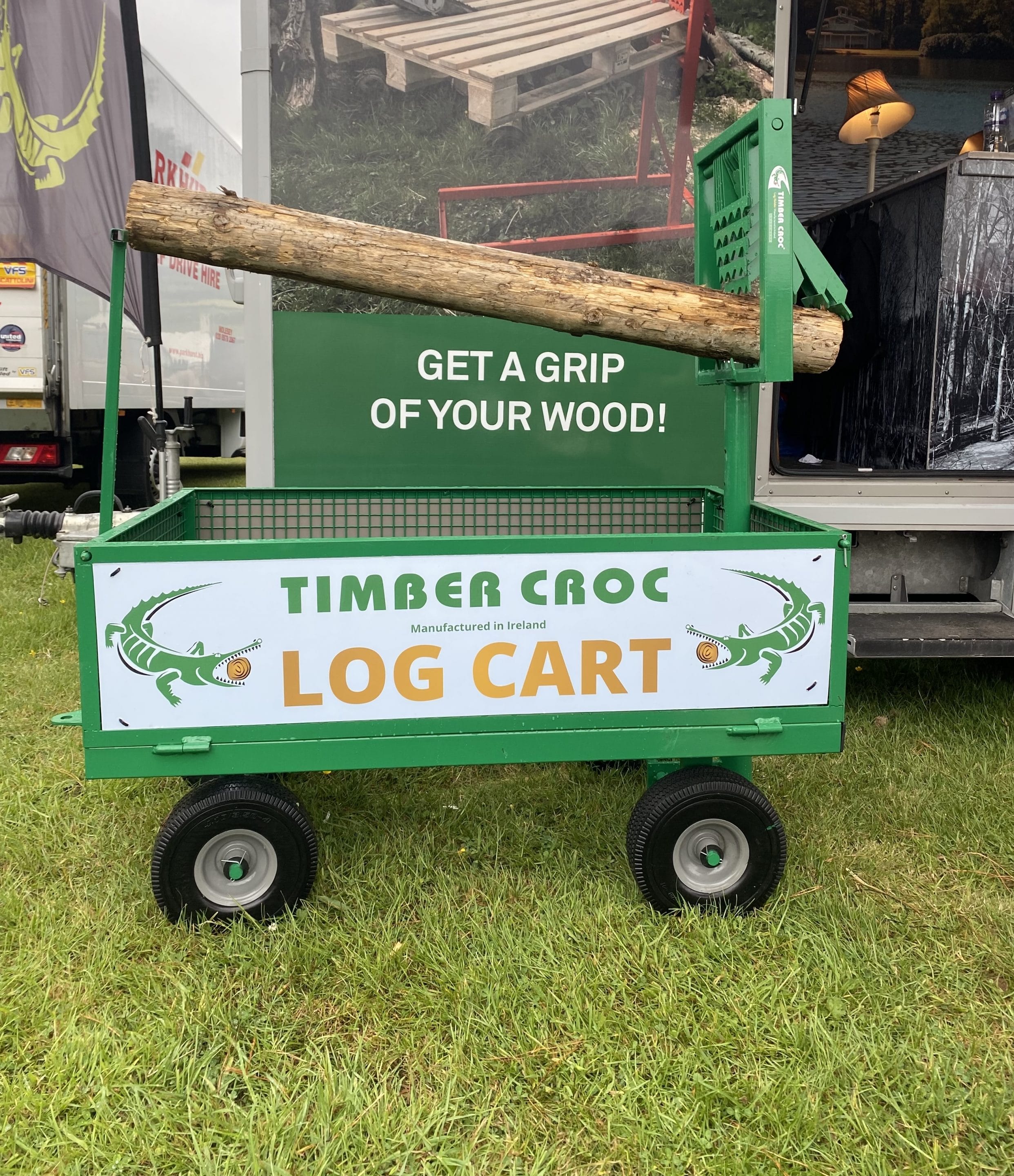 Timber Croc Log Cart with Built-in Log Holder - Timber Croc Ireland