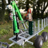 Galvanised Timber Croc Logging Trailer and Hoist