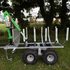 Galvanised Timber Croc Logging Trailer and Hoist