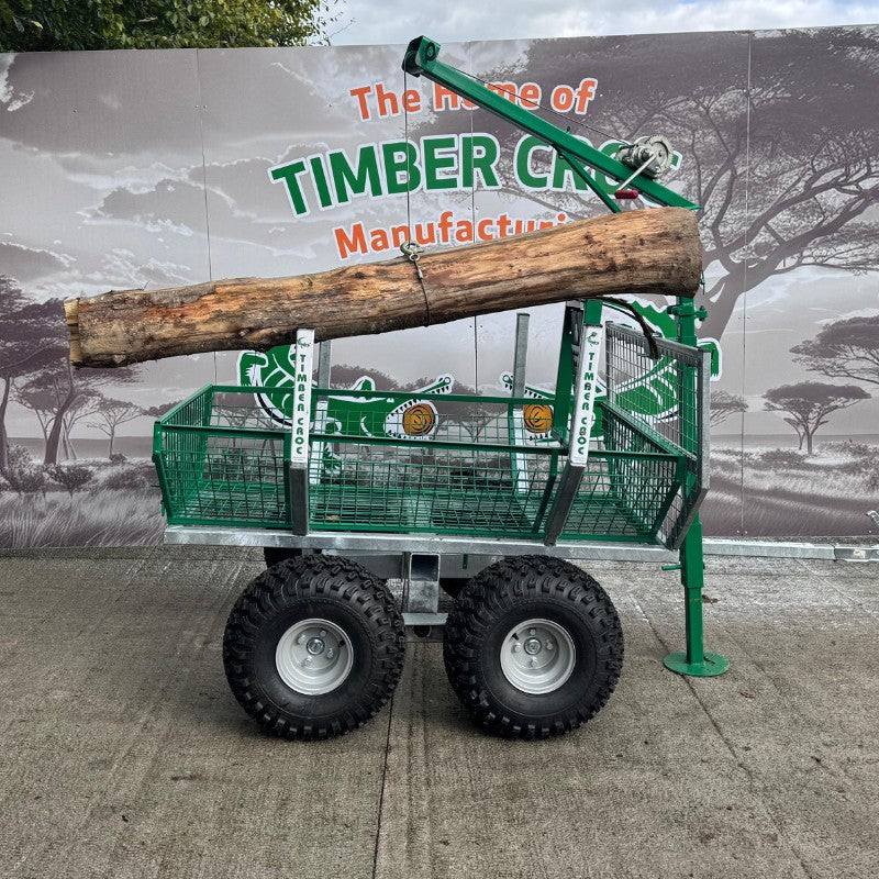 Holzscheithalter aus verzinktem Holz „Croc“
