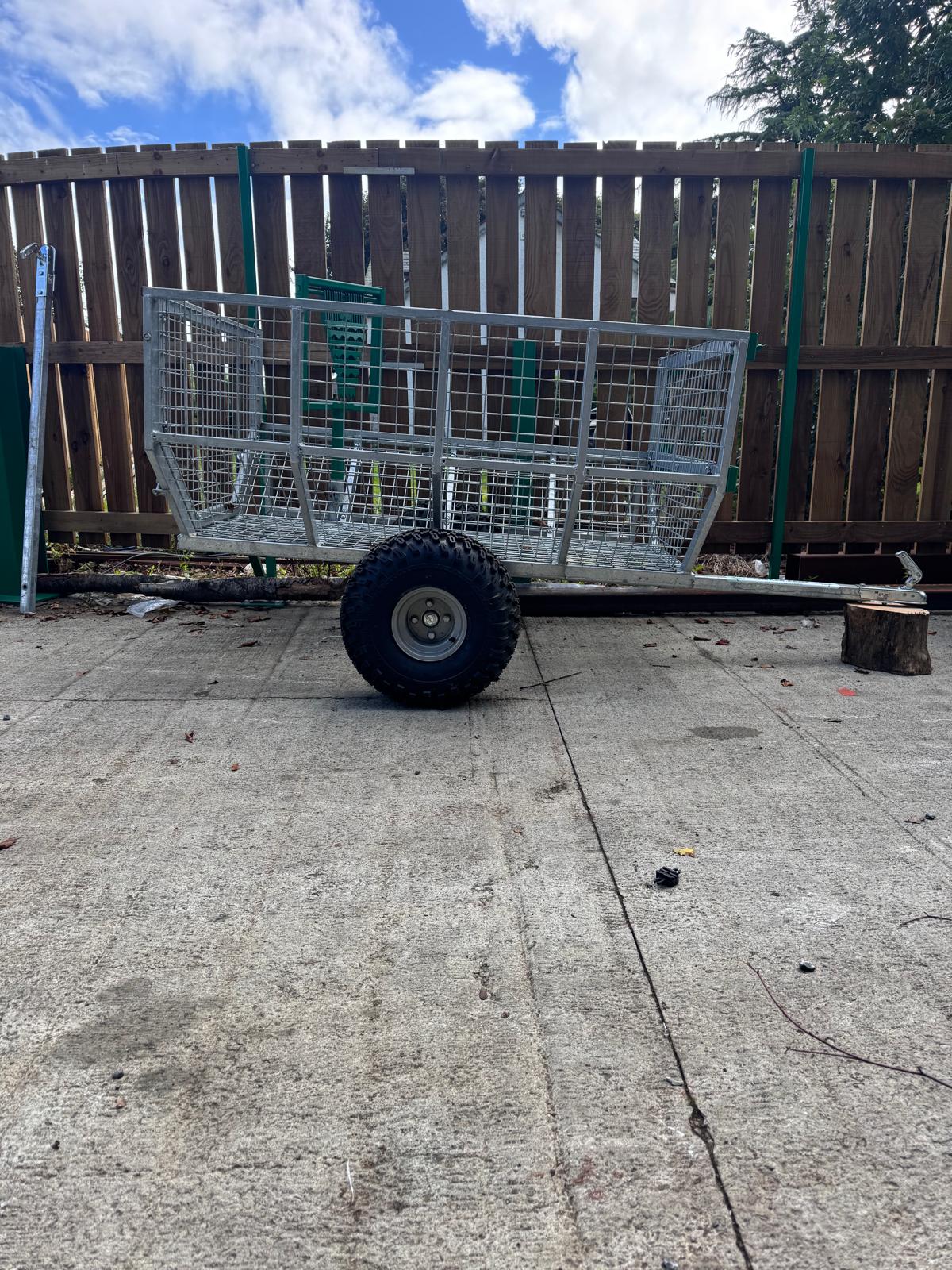 Timber Croc Drop-Side Single Axle Logging Trailer