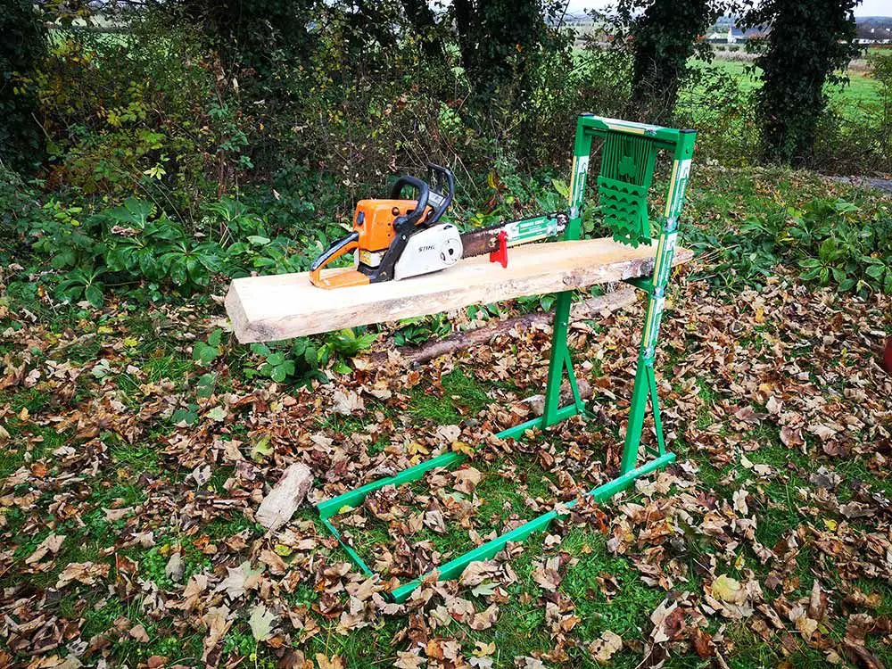Timber Croc Log Holder for Chainsaw A Safe Secure Saw Horse Timber Croc Ireland
