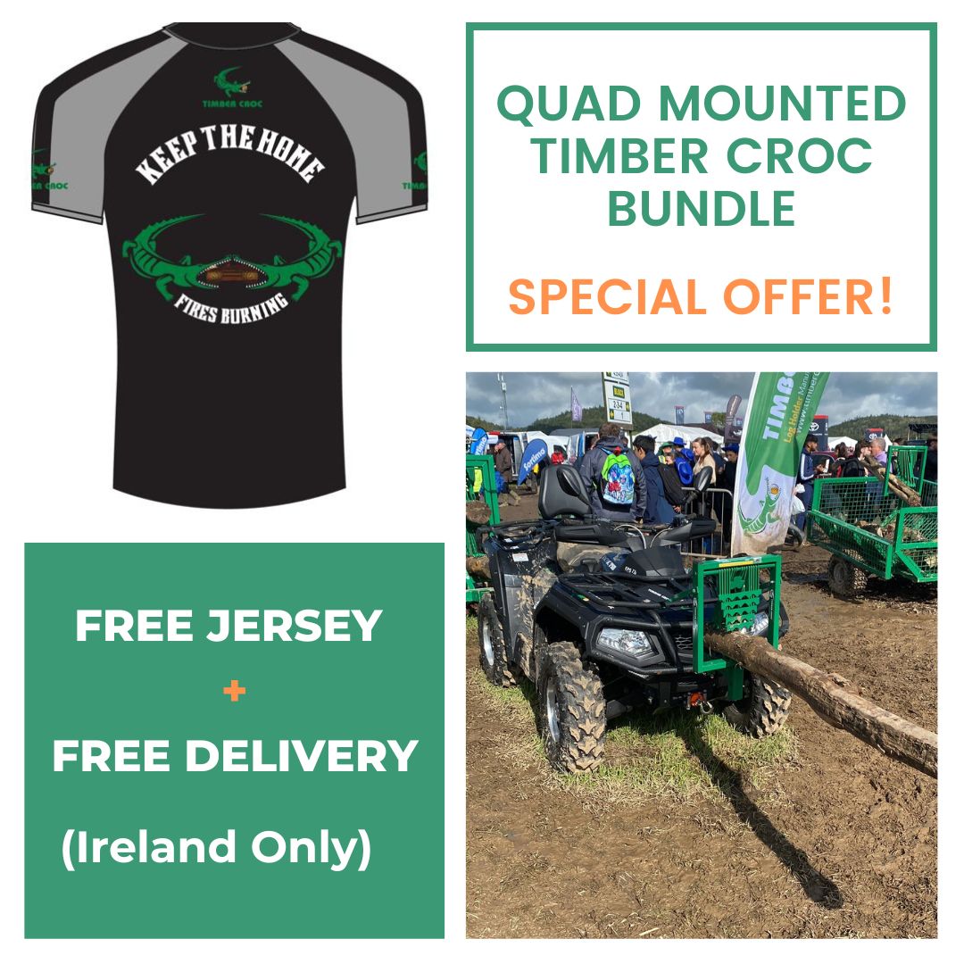 Timber Croc Quad Mounted Log Holder + FREE Jersey + FREE Delivery (Ireland Only)
