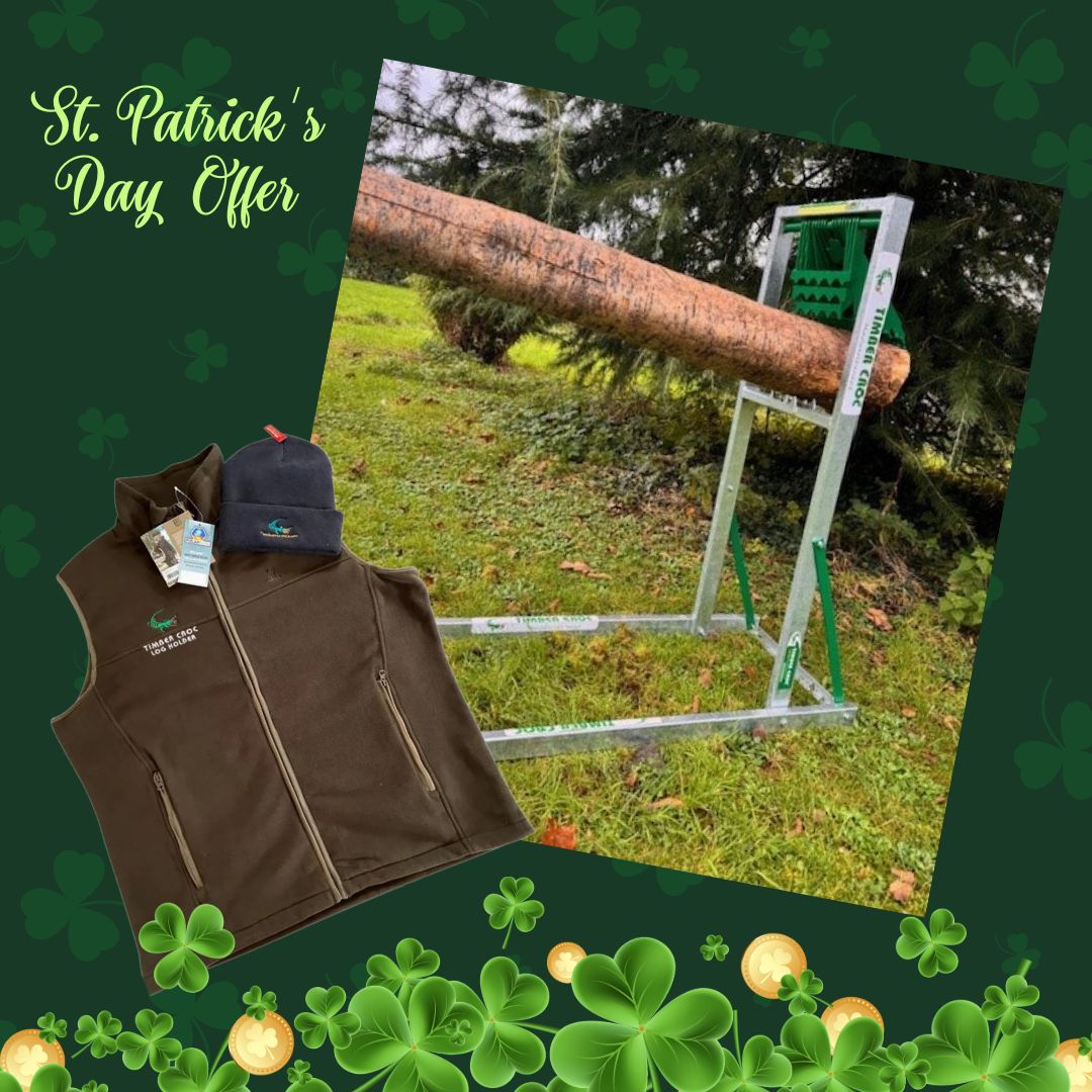 St Patricks Day Special Offer - New Galvanised Log Holder + Body Warmer + Beanie