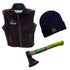 Gilet, Beanie & Axe Combo