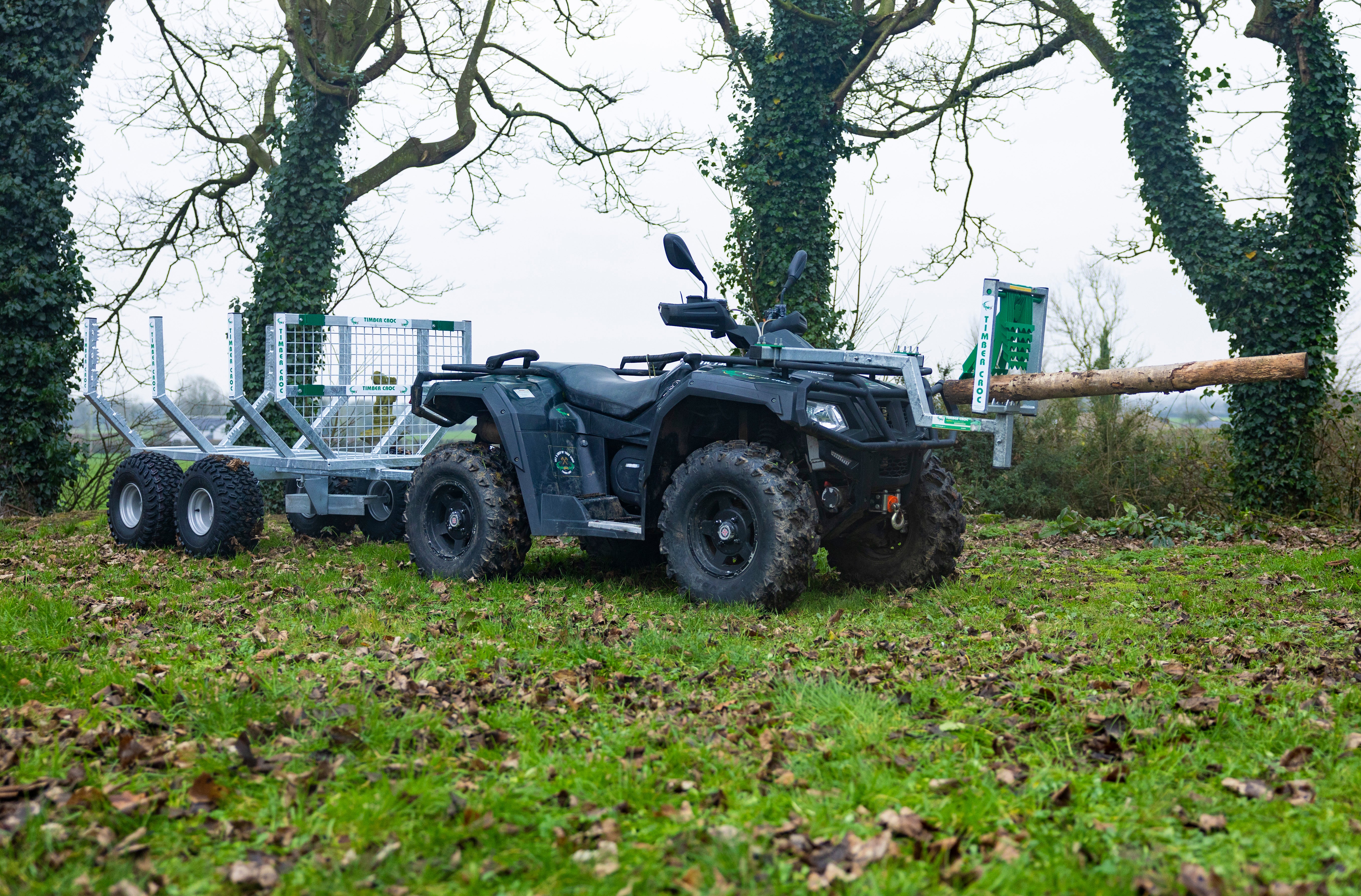 Timber Croc Quad Mounted Log Holder