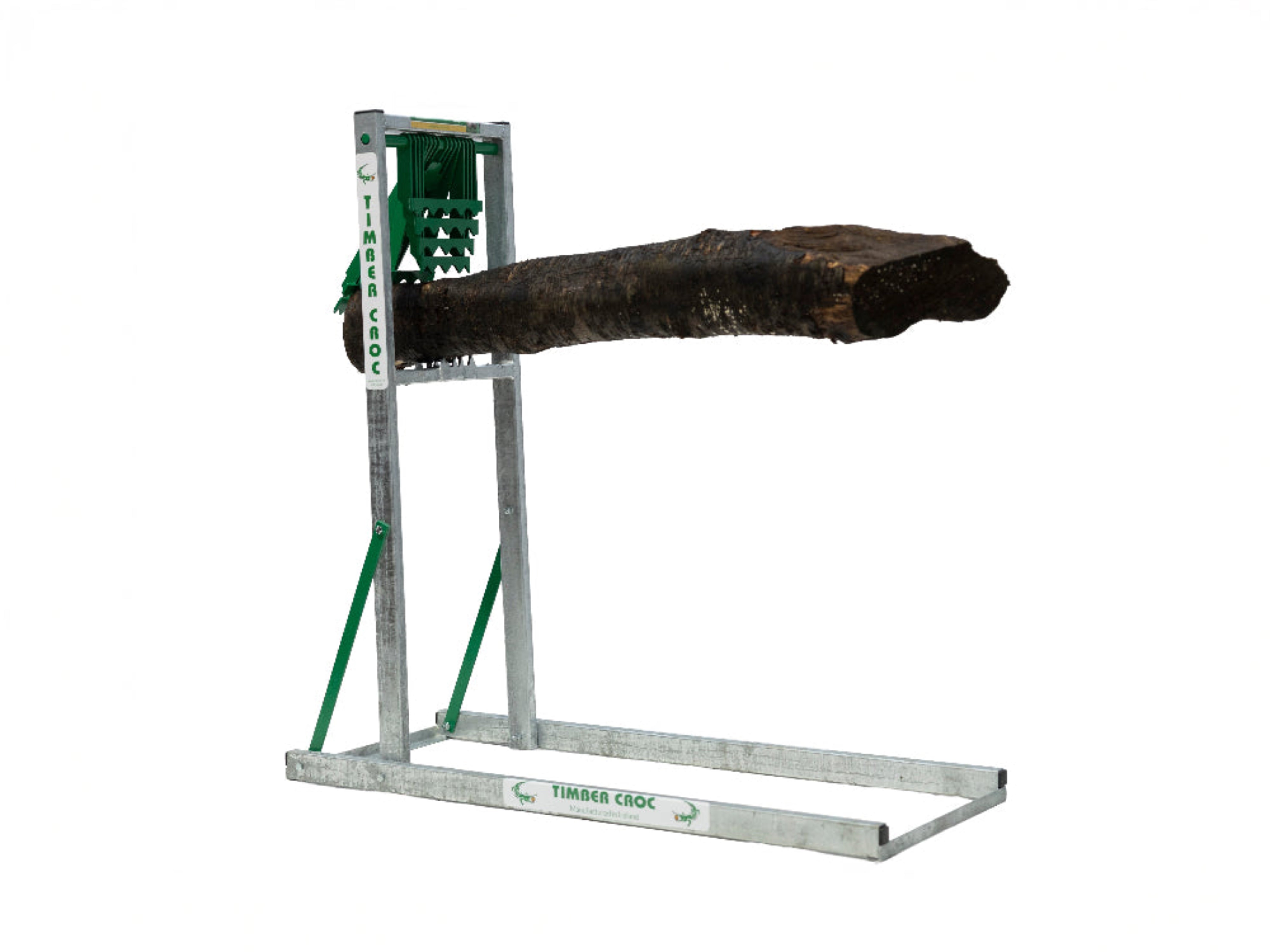 Galvanised Timber Croc Log Holder