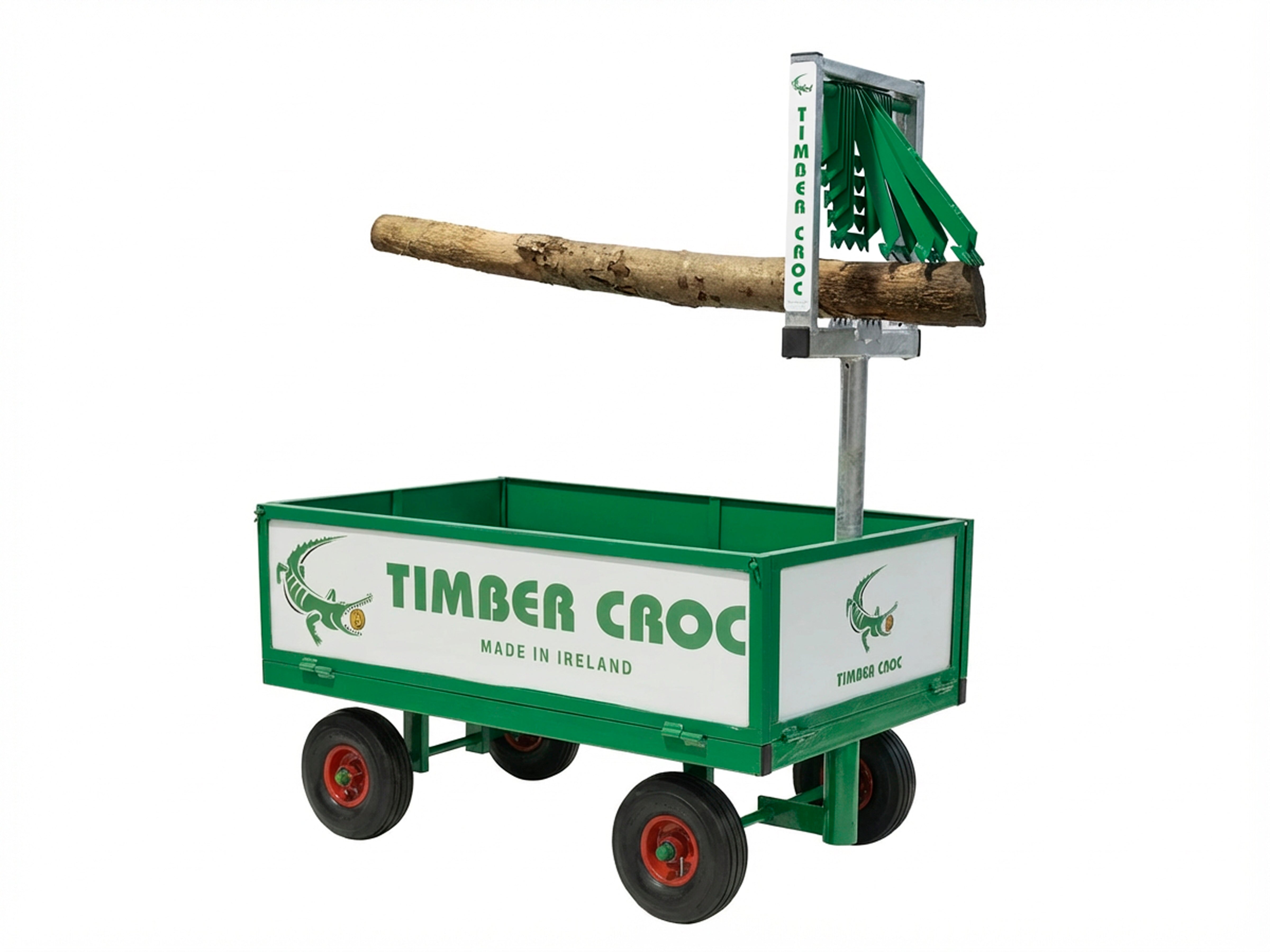 Timber Croc Log Cart with Built-in Log Holder