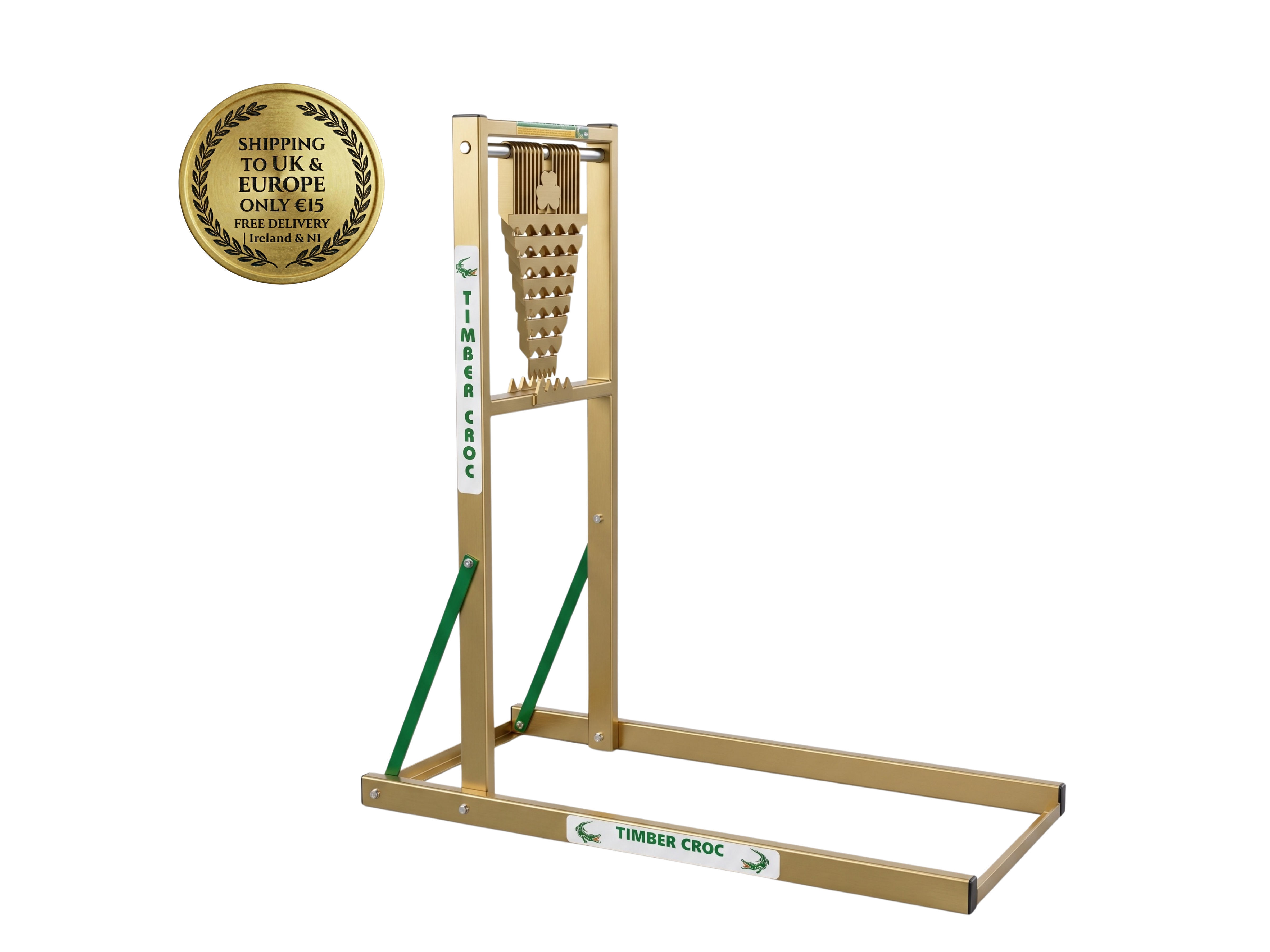Limited Edition Golden Timber Croc Log Holder