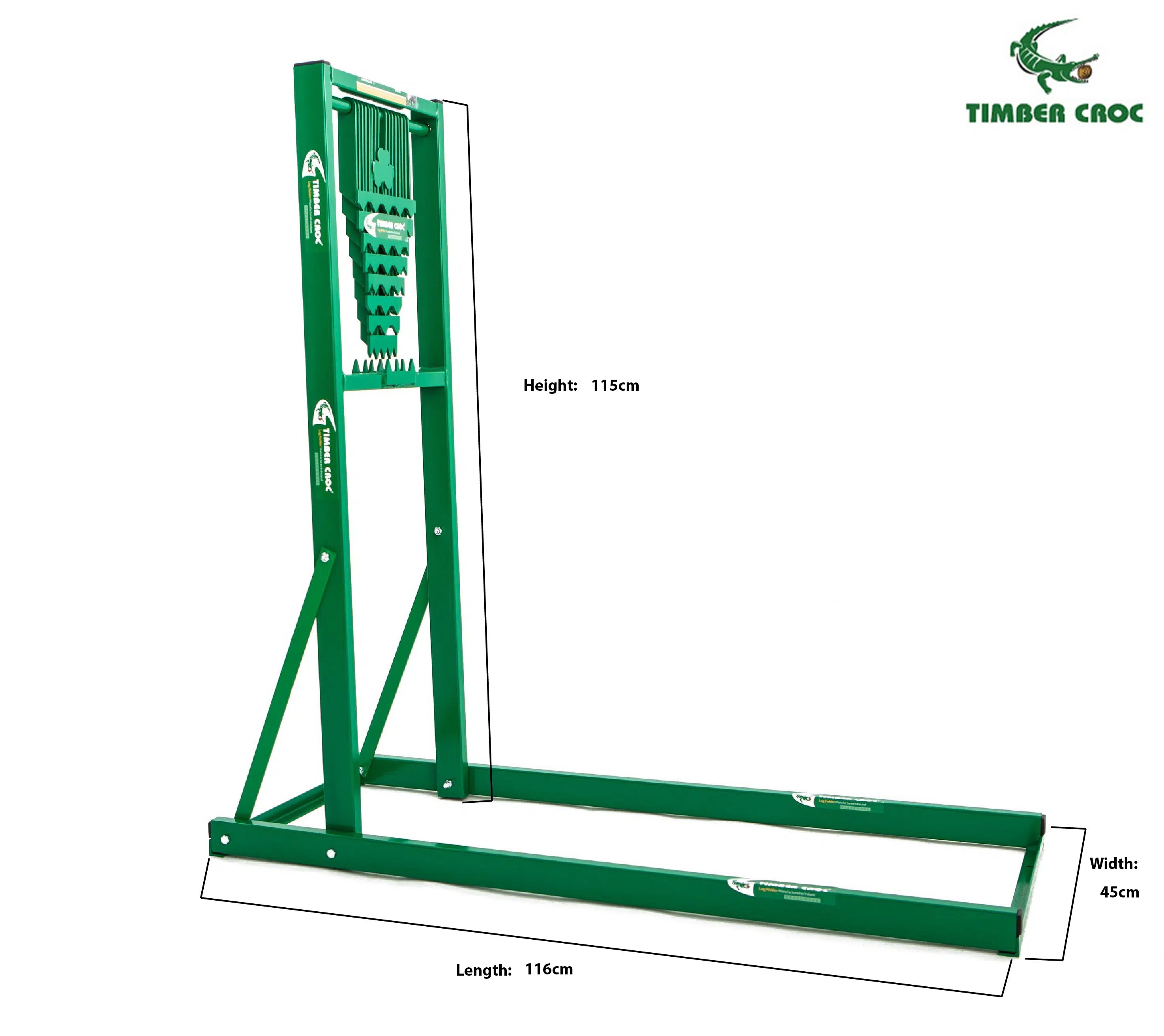Timber Croc Log Holder Saw Horse - Heavy Duty Steel Log Cutting Stand For Chainsaws
